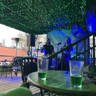 Green beers  and an amazing live band!