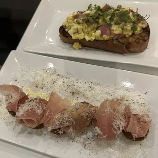 Carbonara Croquette and Soft Boiled Egg Toast
