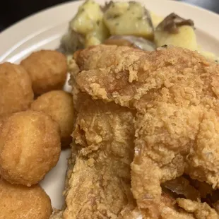 Fried chicken delicious!