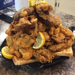 Seafood platter for two