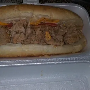 Soggy nasty sub ...how can you serve this to people? Not okay Pennys