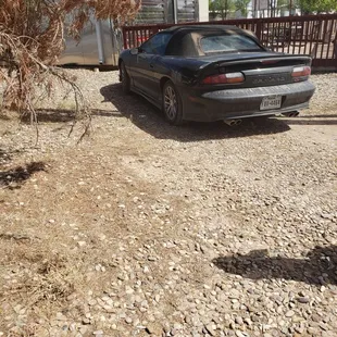 Cigarettes and bad parking.. just randomly parked back.