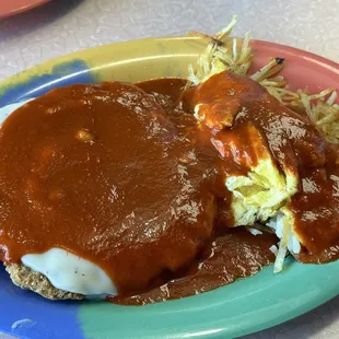 Smothered in Red Chile