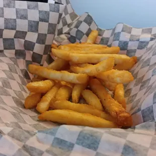 a basket of french fries