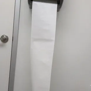 The paper towel machine has a mind of its own. It randomly runs paper while yoi sit on the toilet!