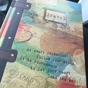 Just found the perfect present fir a going away party!! So many found a perfect present god a going away party! Travel journal!