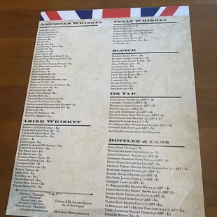Drink Listing