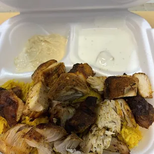 Dry Chicken Gyro Platter