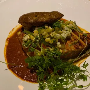 a plate of food on a table