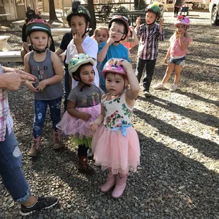 Liberty's 3rd Birthday, Penryn Oaks Stables...waiting to ride a big horse