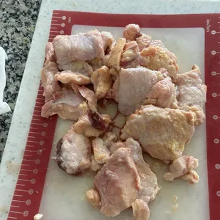 2 lbs of fat removed from the oxtails