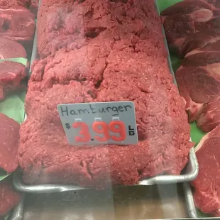 Hamburger meat went from 339 to 399 a pound