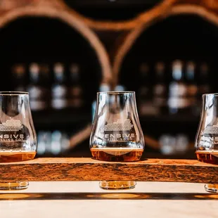 Our Bourbon Flight
 Pc: Mary Rose Jacobi Photography