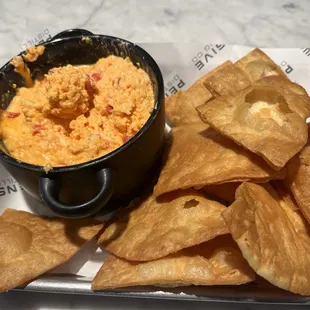 Pimento Dip &amp; Tortilla Chips