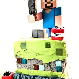 Minecraft cake