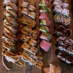 sushi and sashimi, sushi, food, sashimi