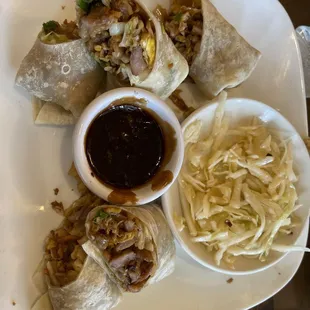 Mushu porkw cabbage salad sorry I had eaten some before photos