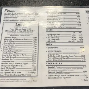 Menu prices as of 5/31/2023