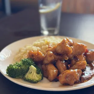 Orange Chicken Lunch Special with Egg Fried Rice