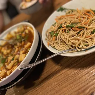 Mapo Tofu Cold Tossed Noodles