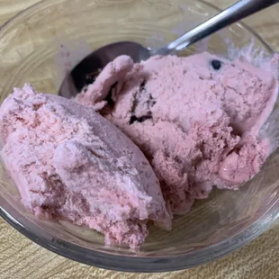 Cherry rum ice cream