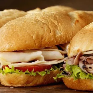 a group of sandwiches