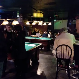 Mostly a pool hall with a tiny stage, but some good acoustic acts play here...