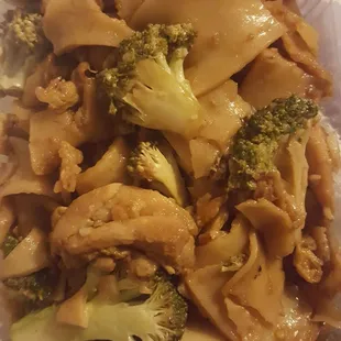 Pad see ew. The best!! Perfect amount of sauce and chewy noodles.