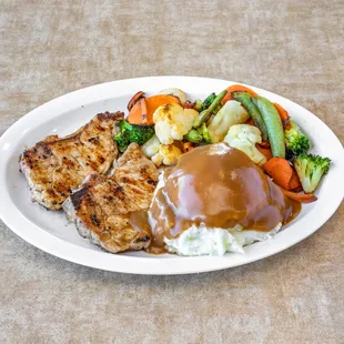 Pork Chops with Mashed Potatos