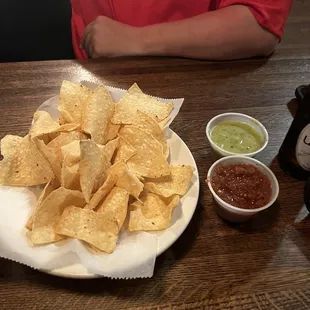 This is the salsa and chips they bring to the table when you first sit down.