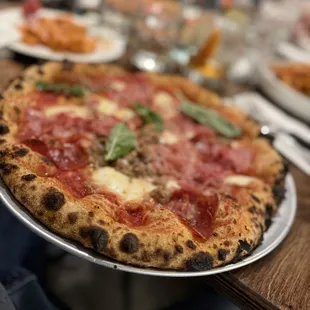 Meat lovers personal pie..