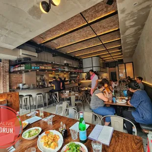 people eating at a restaurant