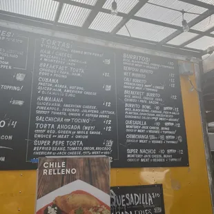 the menu