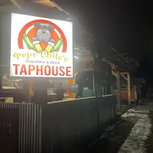 Nighttime view of the Vancouver Avenue location