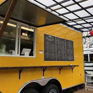 Food Cart on opening day! (They have since added a patio)