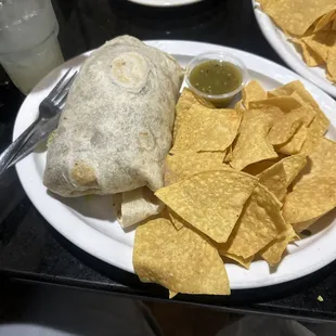 The burrito...was not expecting this!