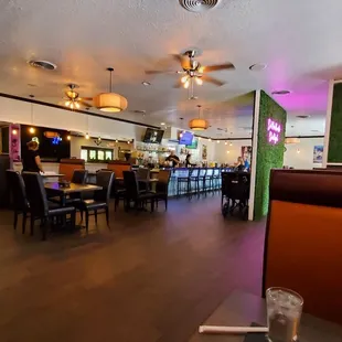 View of the bar and adjacent dining room (there are 2 large dining rooms)