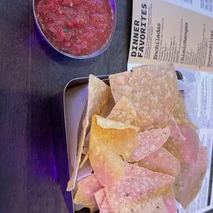 Chios and salsa