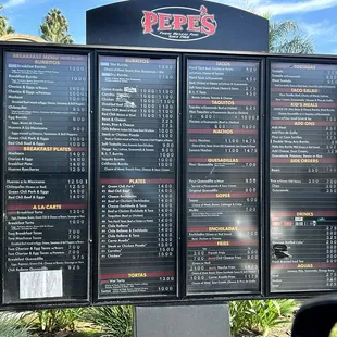 Drive-Thru Menu
