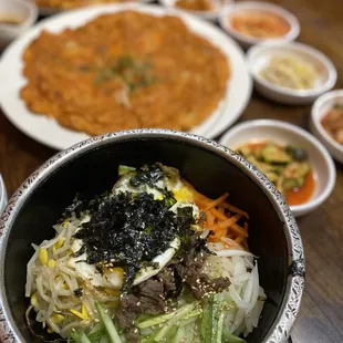 Bi Bim Bap in hot pot