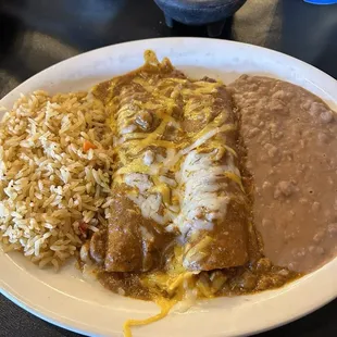 #1 lunch enchiladas