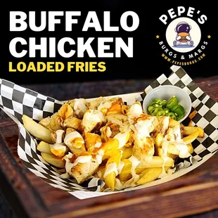 buffalo chicken loaded fries