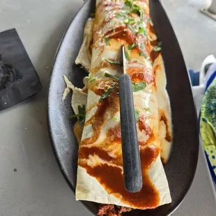 Sirloin steak burrito