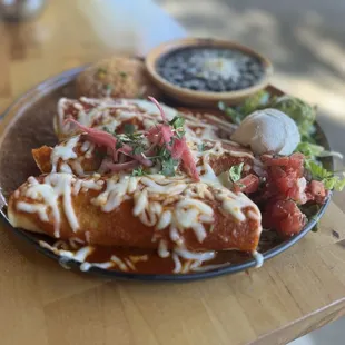 Beef enchiladas