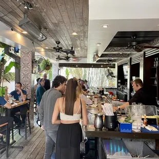 Great bar in the back