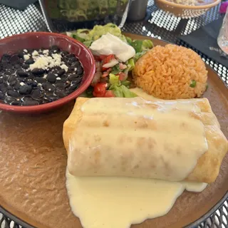 Shredded Chicken Chimichanga