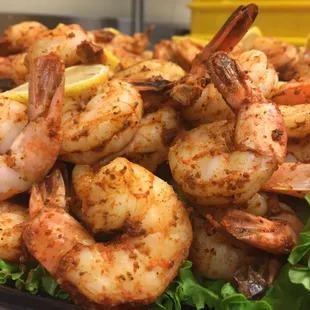 Jumbo Steamed Old Bay style Shrimp Platter