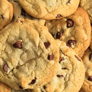 Freshly baked Chocolate Chip cookies