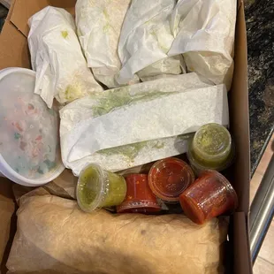 Full order from the drive thru