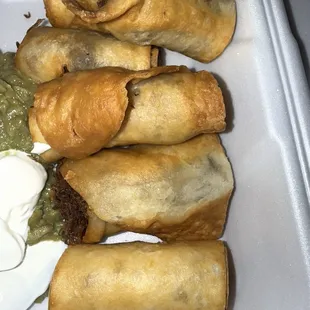 Beef flautas